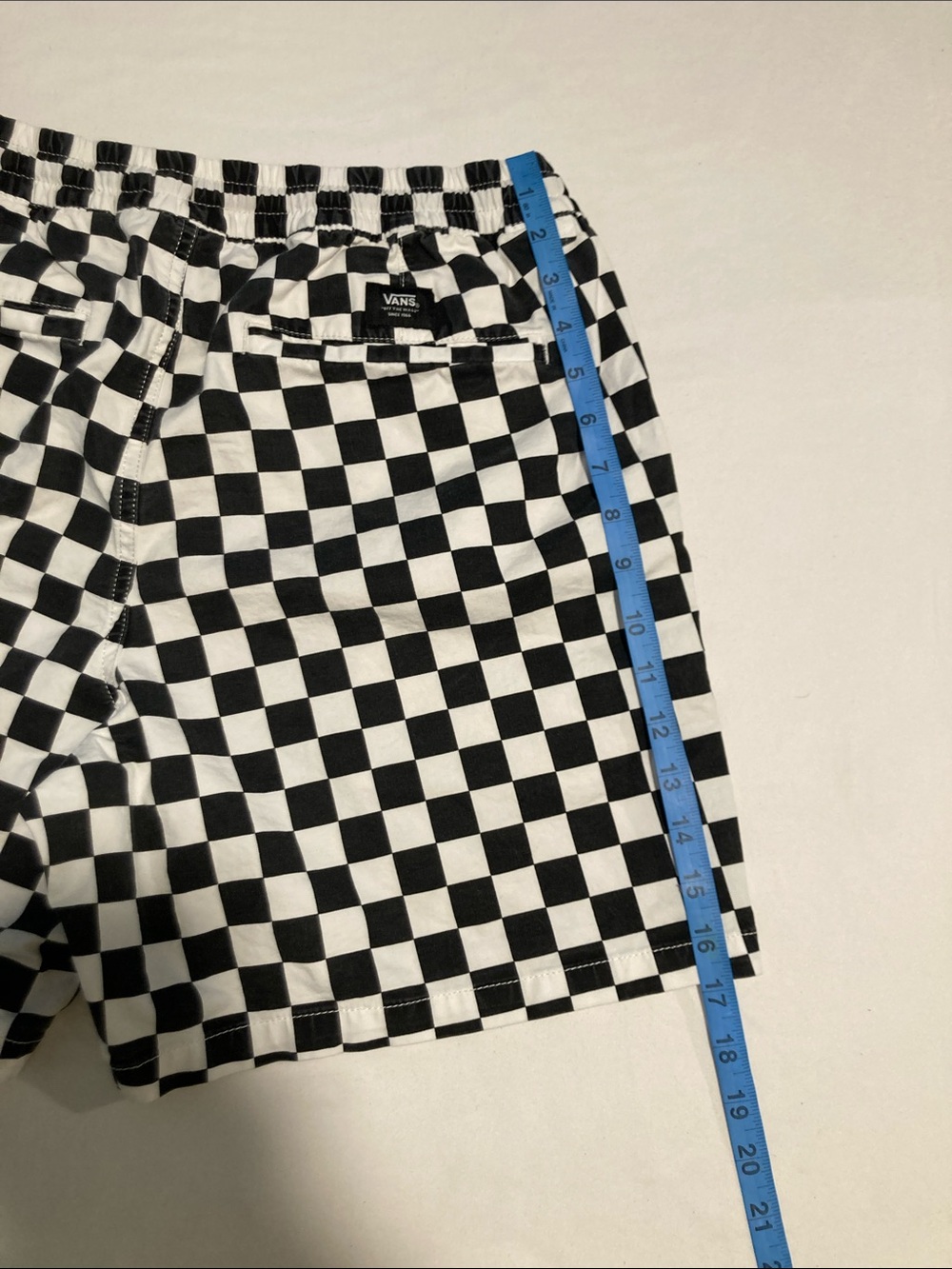 Vans Mens Black & White Checkered Casual Shorts Size Medium - Picture 7 of 8